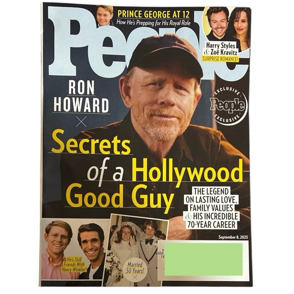 People Mag September 8 2025 Ron Howard Harry Styles Zoe Kravitz Prince George - Picture 1 of 5